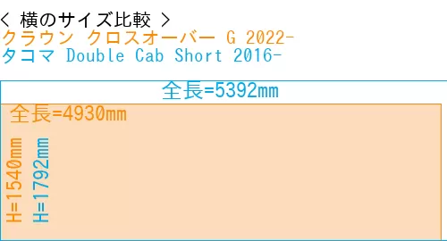 #クラウン クロスオーバー G 2022- + タコマ Double Cab Short 2016-